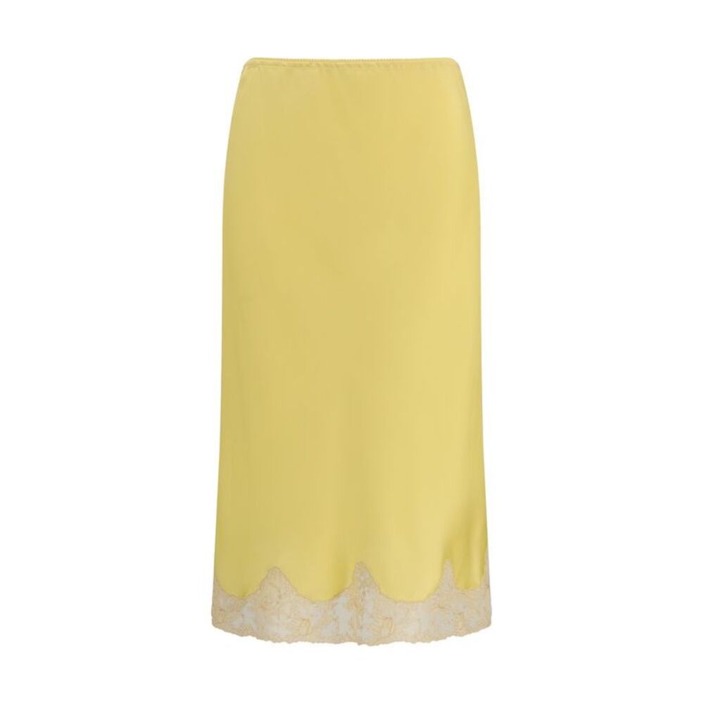 Saint Laurent Multicolor Silk Midi Women's Skirt